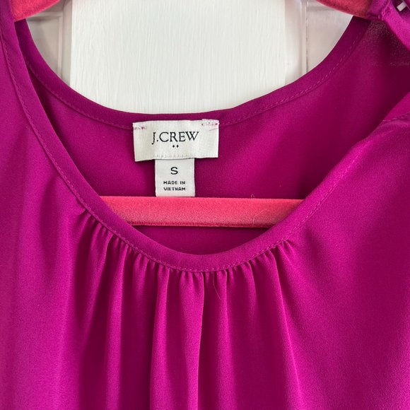 J. Crew Factory Fushia Blouse Size Small - Picture 2 of 2
